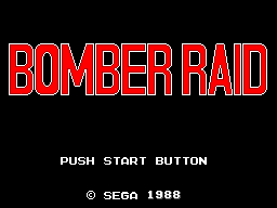 Bomber Raid Title Screen